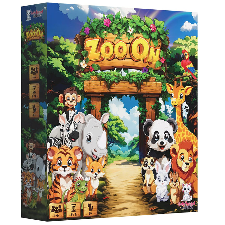Zoo On - Jeu de Cartes Famille Rapide - Version Française