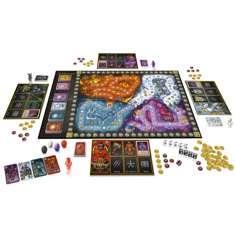 <img src="sang-dragons-2-plateau.jpg" alt="Plateau jeu Sang-Dragons 2 quatre royaumes Mont Dragon aventure" />