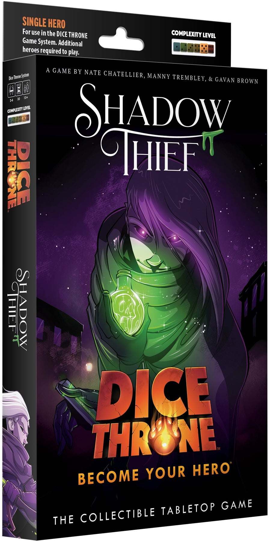 Boîte du jeu de société Dice Throne – Hero Pack Shadow Thief | Jeu de dés stratégique Season 1 - 2-4 joueurs, 30 min, 10 ans+