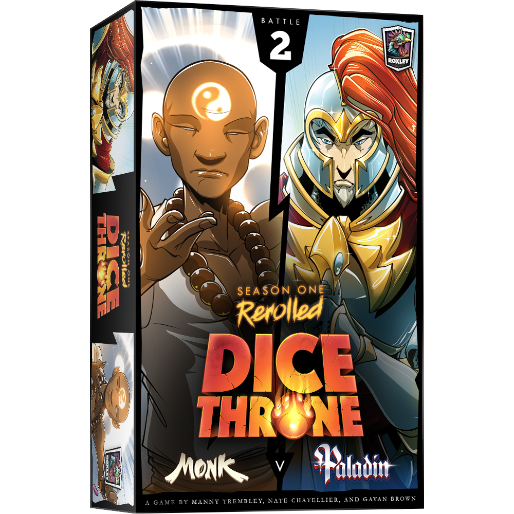 Dice Throne Saison 1 : Moine vs. Paladin - Jeu de Combat de Dés Tactique - Édition Française