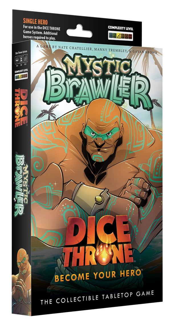 Dice Throne Hero Pack - Mystic Brawler | Jeu de combat de des strategique| Précommande