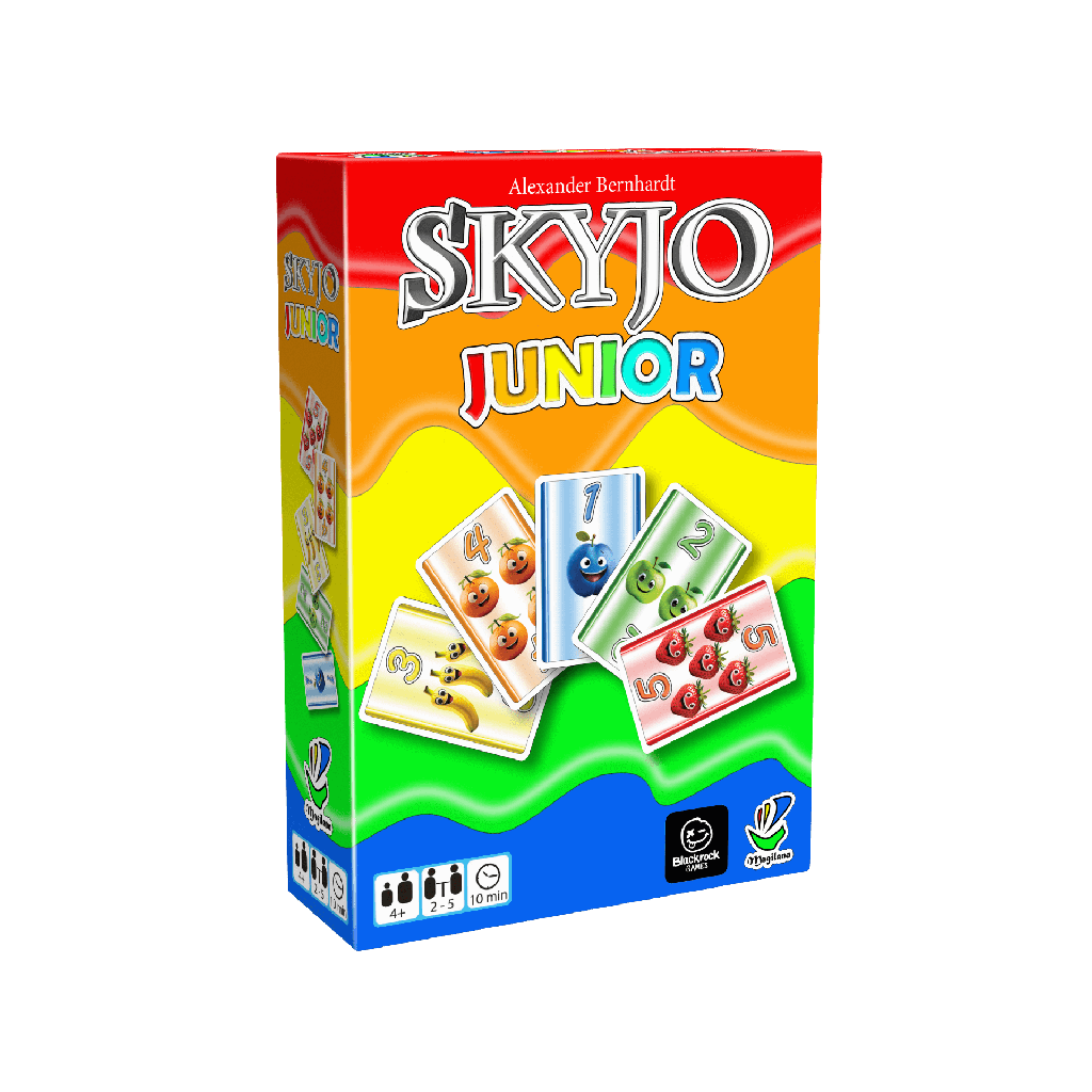 Boîte du jeu de société Skyjo Junior FR - 2-4 joueurs, 30 min, 4 ans+ | AdventureBox