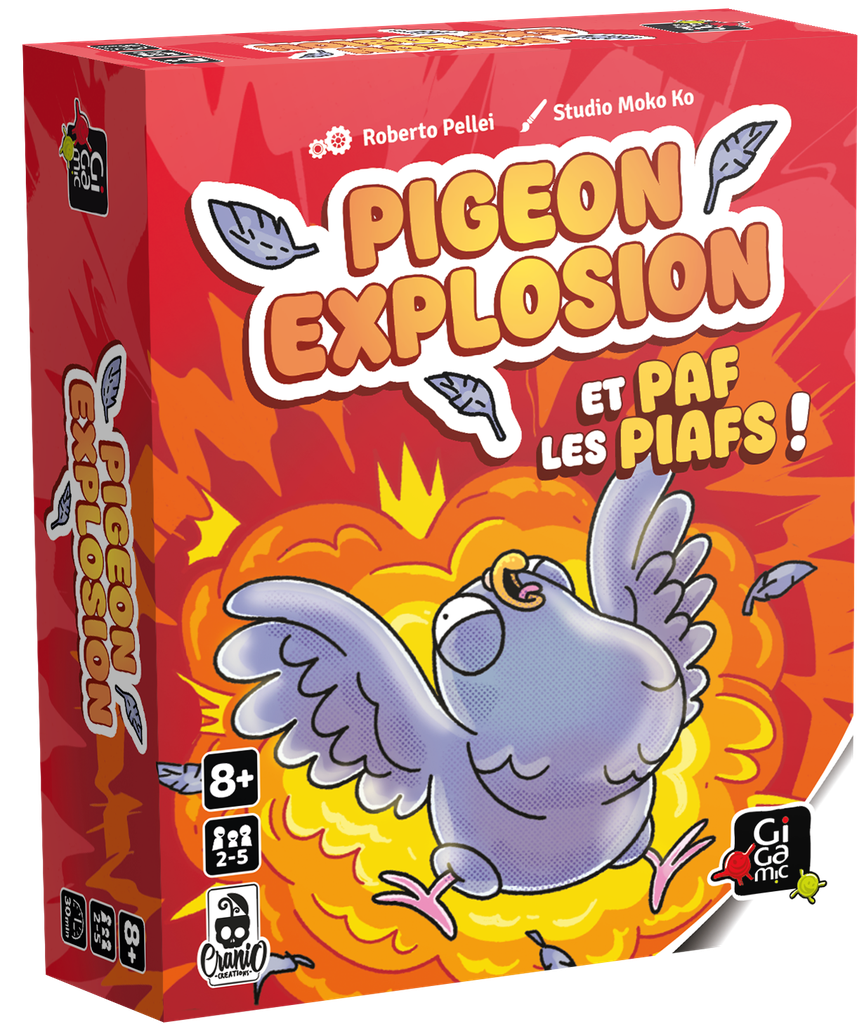 Pigeon Explosion – Jeu de cartes d'ambiance | Nourrissez, gavez, faites exploser | Précommande