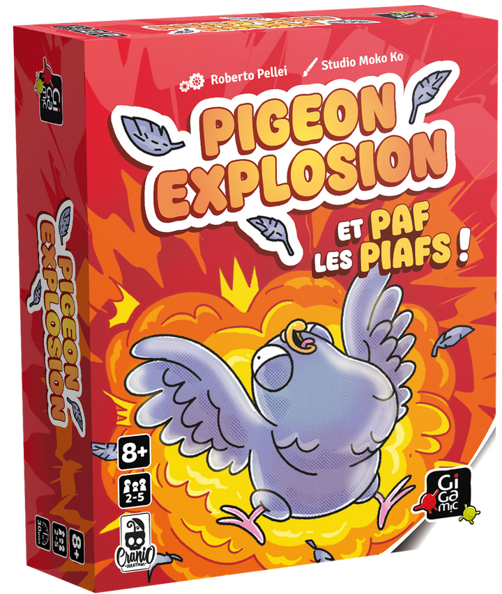 Pigeon Explosion – Jeu de cartes d'ambiance | Nourrissez, gavez, faites exploser | Précommande