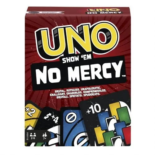 Jeu Uno - Sans pitié (No Mercy) - AdventureBox | Jeux de Société