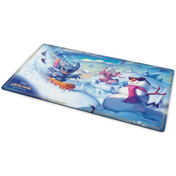 Playmat Disney Lorcana Hyperia City · Snowboarding Stitch