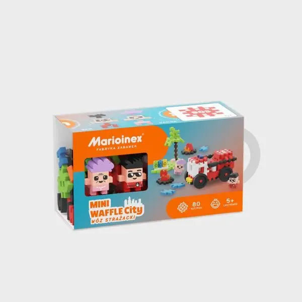 Mini Waffle - Camion de pompier 80 pcs (FR-EN) - AdventureBox | Jeux de Société
