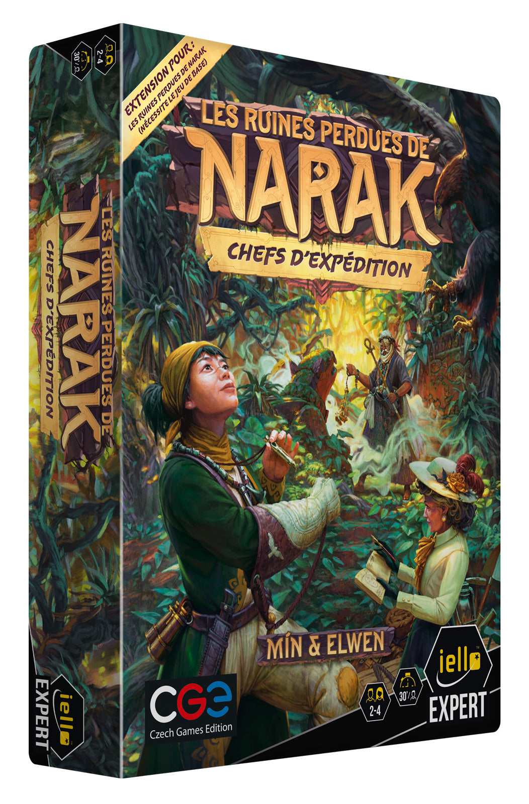 Boîte de l'extension Les Ruines Perdues de Narak : Chefs d'expédition, version française IELLO