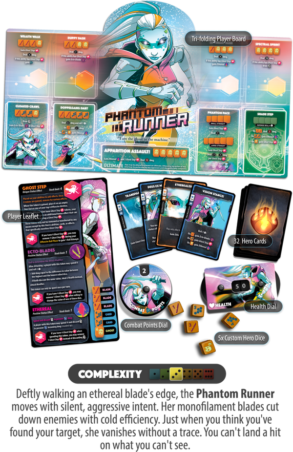 Dice Throne · Hero Pack Phantom Runner (Nexus) [Précommande]