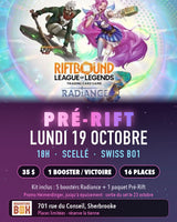Voir l’affiche et la fiche : Pré-Rift Radiance · soirée 1