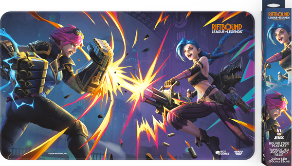 Playmat Riftbound Vendetta · Vi vs. Jinx · EN