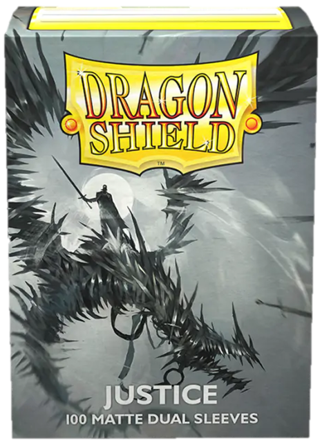 Paquet de 100 sleeves Dragon Shield Dual Matte Justice