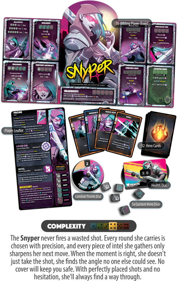 Dice Throne · Hero Pack Snyper (Nexus) [Précommande]