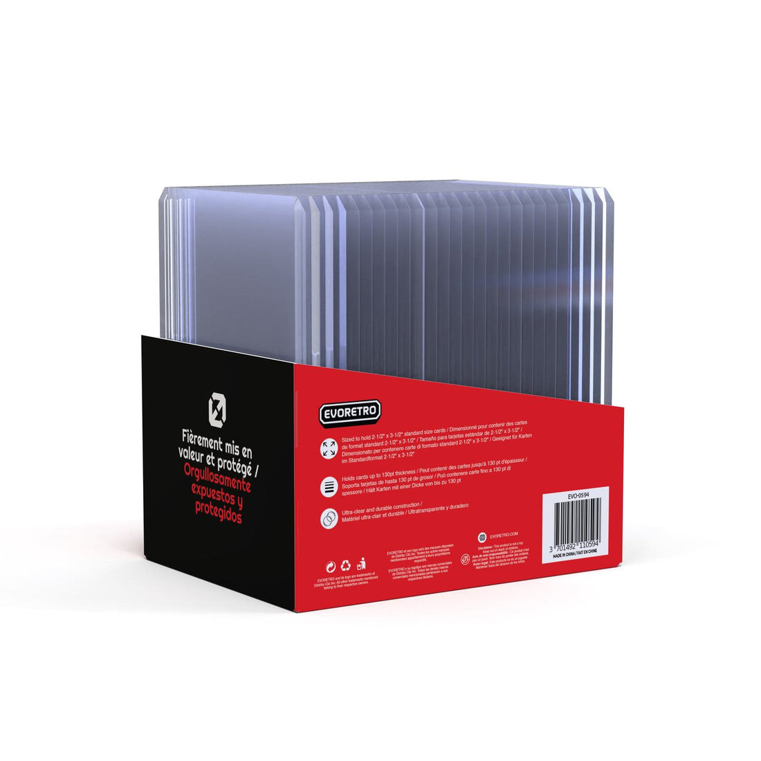 25 EVORETRO Toploader 35pt/55pt/75pt/100pt/180pt – Pack of 25 for Trading Cards - vue 5