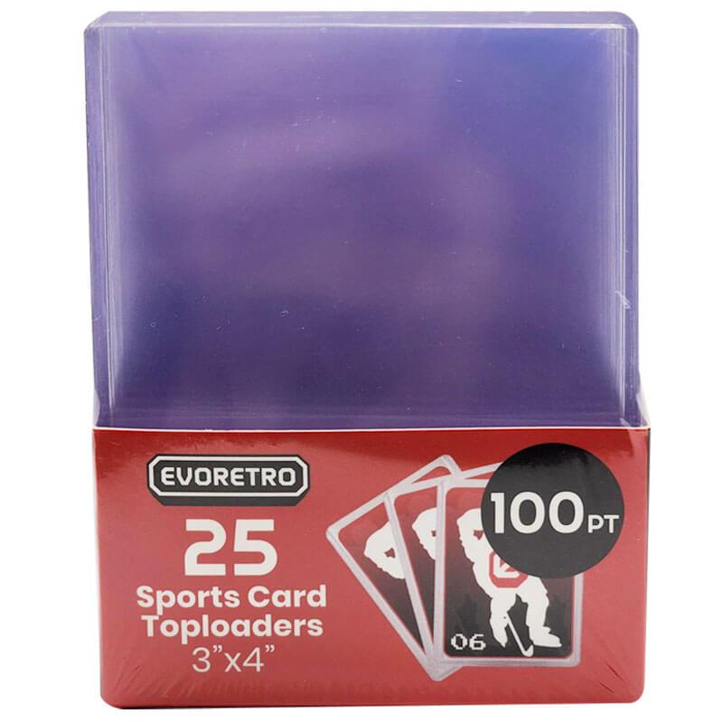 25 EVORETRO Toploader 35pt/55pt/75pt/100pt/180pt – Pack of 25 for Trading Cards - vue 12